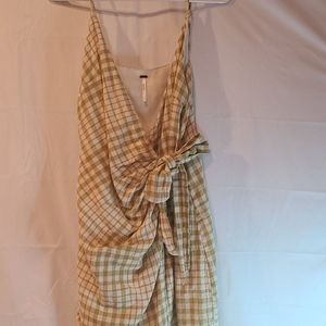 Free People Mini Wrap Dress. Size 2 100% Cotton